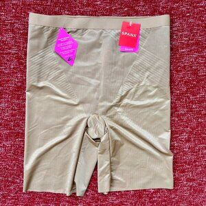 Spanx Thinstincts 2.0 Mid Thigh Compression Shapewear Womens L Cafe Au Lait